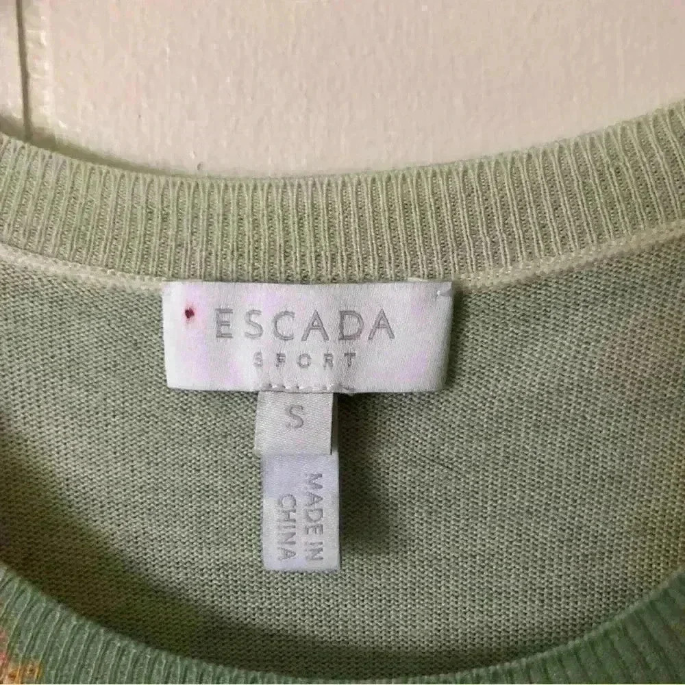 Escada sport Women’s Lightweight Wool Printed Vest Size S - Picture 2 of 5